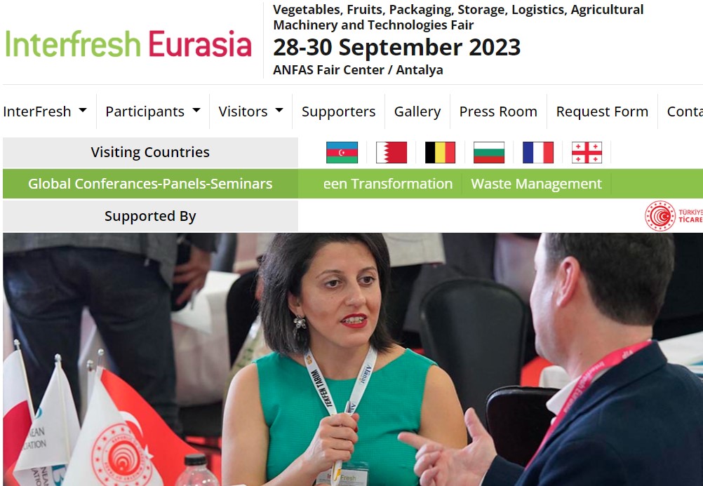 Interfresh Eurasia: Изложение за плодове, зеленчуци и продукти, опаковане и логистика (Анталия, Турция). Срок: 31 юли!